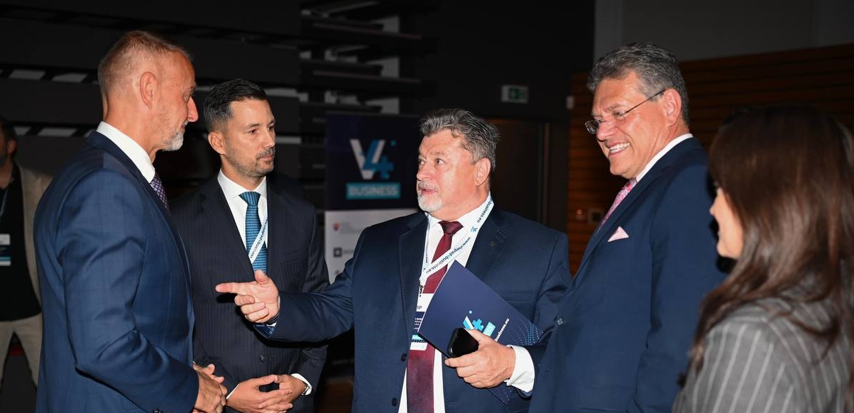 Visegrad 4 Business Conference at Bratislava Castle.